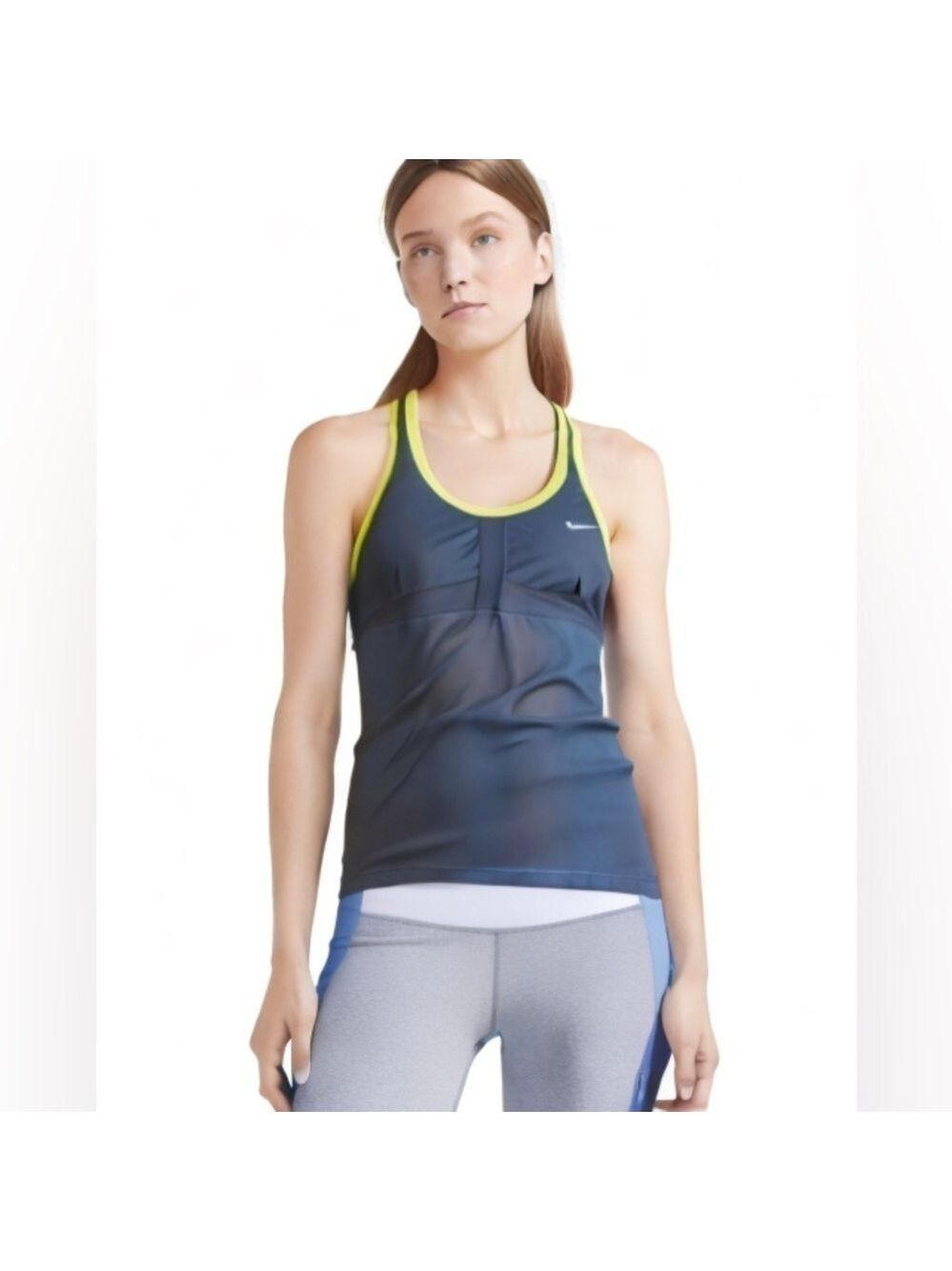 Nike Dri-Fit Racerback Running 2-1 Athletic Tank Top